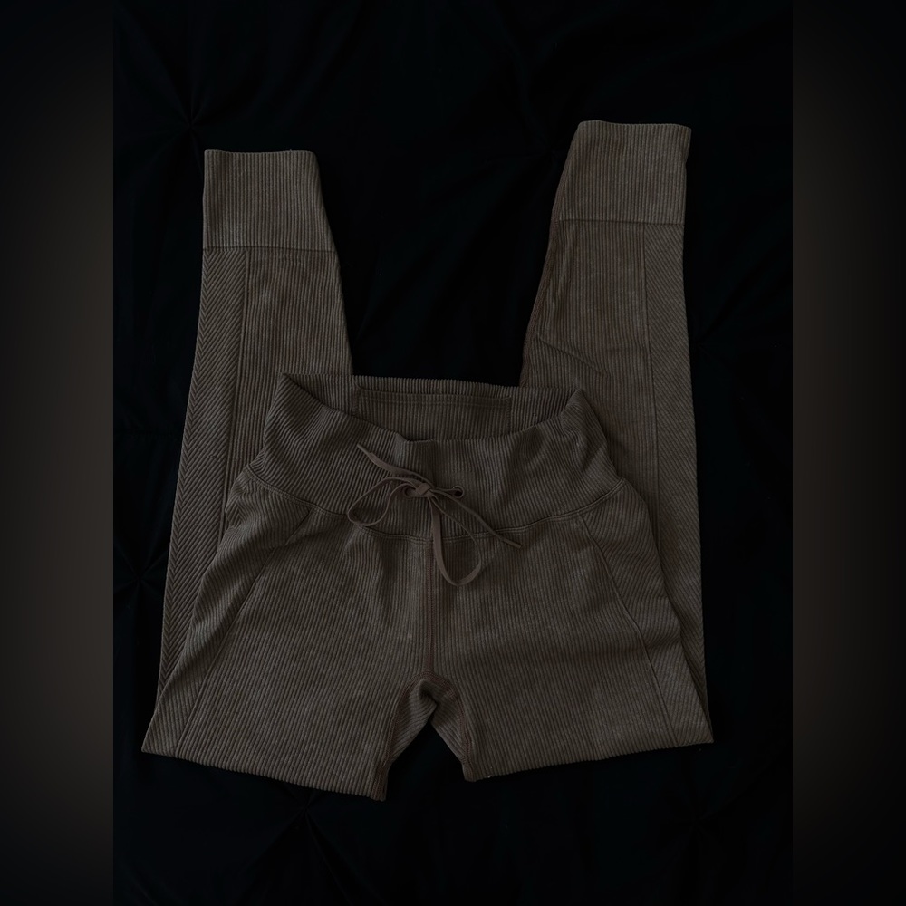 PINK brand leggings in the color tan